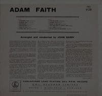 ADAM FAITH Adam Vinyl Record LP Parlophone 1960